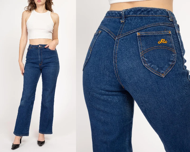 Soft Chic Styles Medium 70s Chic by H.I.S. Dark Wash High Waisted Jeans 28"-29.5"