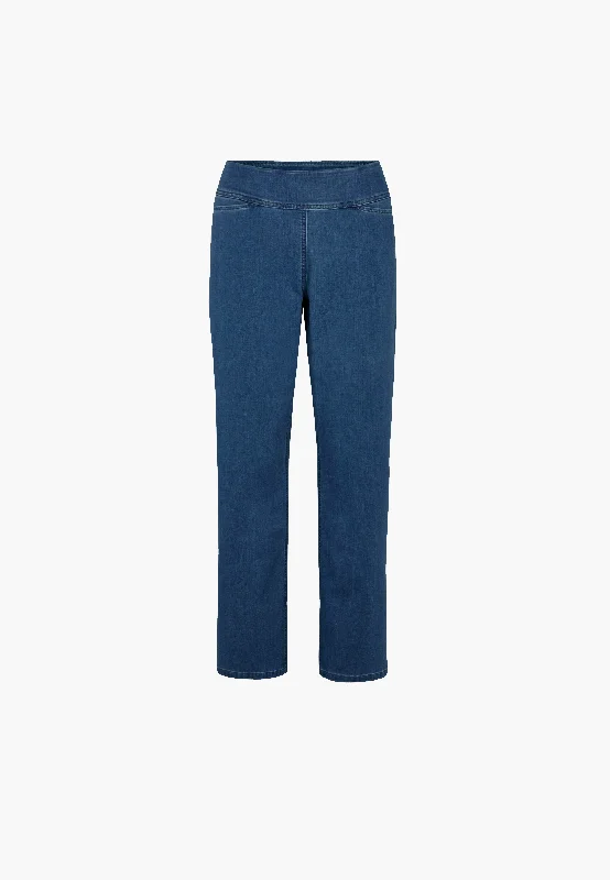 Soft Daywear Fits Thea Straight - Short Length - Blue Denim
