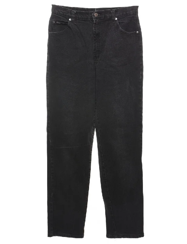 Trendy Soft Fit Riders Black Tapered Jeans - W29 L30