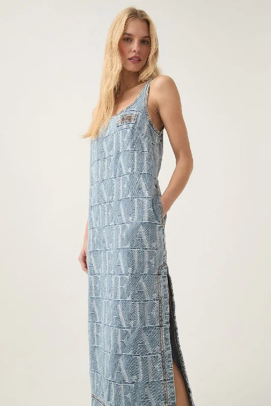 Cozy Style Options Nostalgia Denim Midi Dress